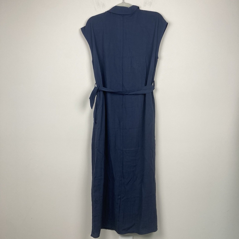 H&M Navy Blue Sleeveless‎ Maxi Dress Size small E081245 - Picture 9 of 12